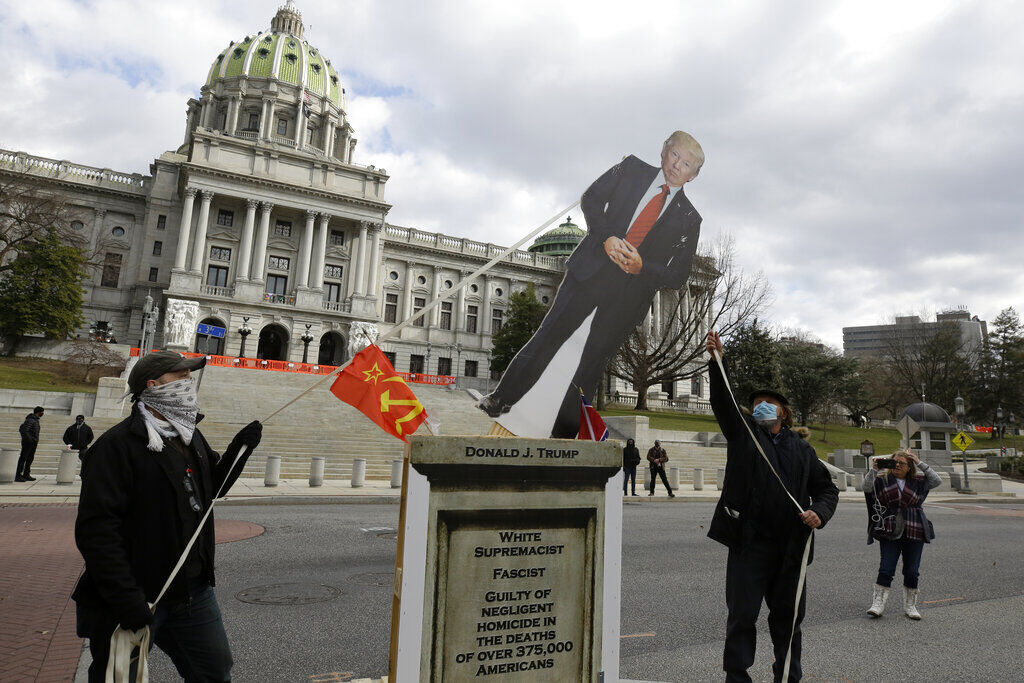 APTOPIX Capitol Breach Demonstrations Pennsylvania